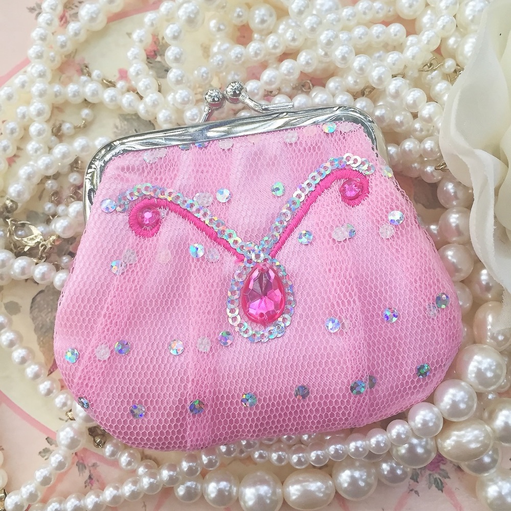 Princess in pink coin purse